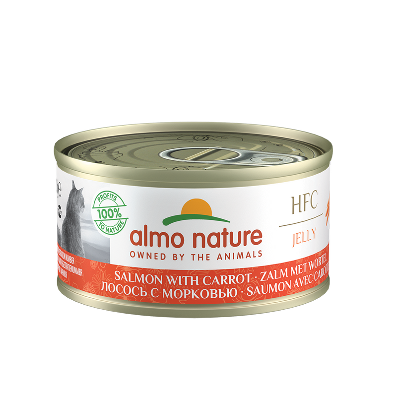 Almo Nature Cat HFC Jelly Salmon with Carrot 70g