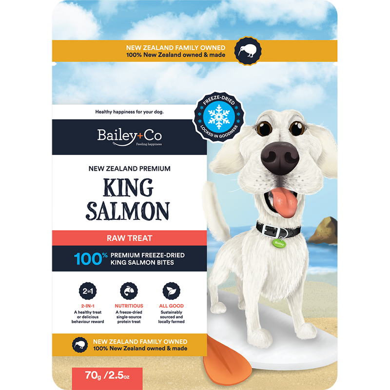 Bailey+Co Dog Freeze-Dried Raw Treat New Zealand King Salmon 70g