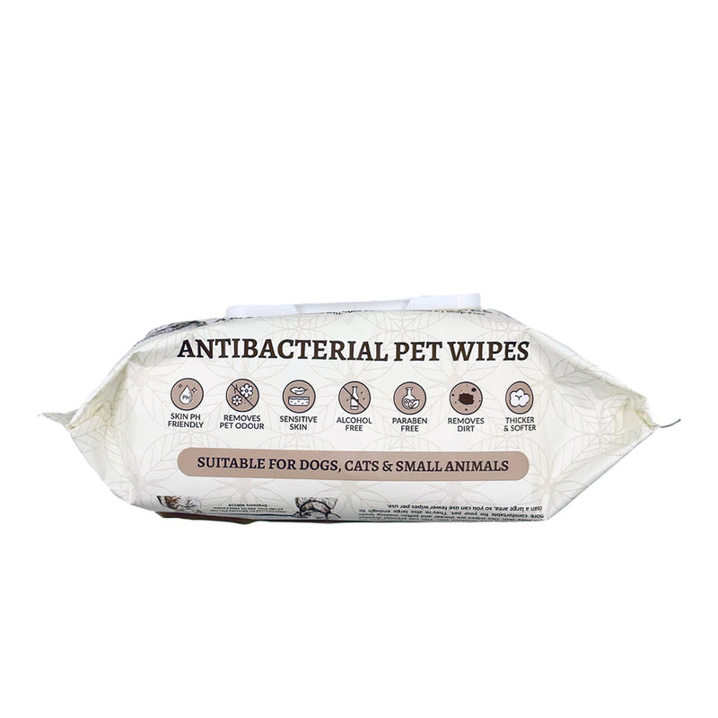 Care For The Good AntiBacterial Pet Wipes Floral 15cm x 20cm - 100 Sheets