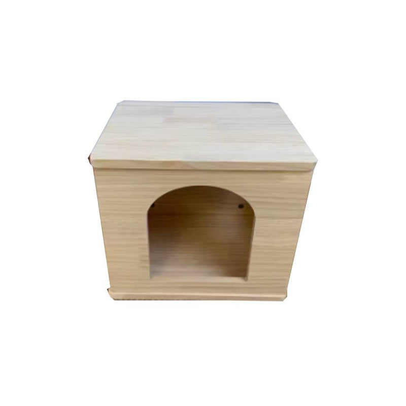 CatMC Solid Wood Pet House - Warm Home S (L35cm x B30cm x H30cm)