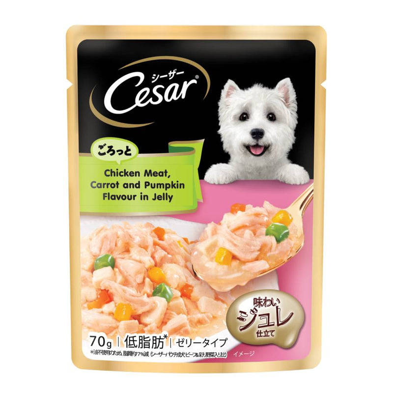 Cesar Chicken Meat with Carrot and Pumpkin in Jelly 70g