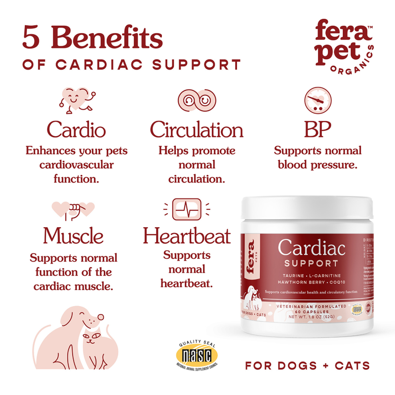 Fera Pet Organics Dogs & Cats Cardiac Support 1.8oz