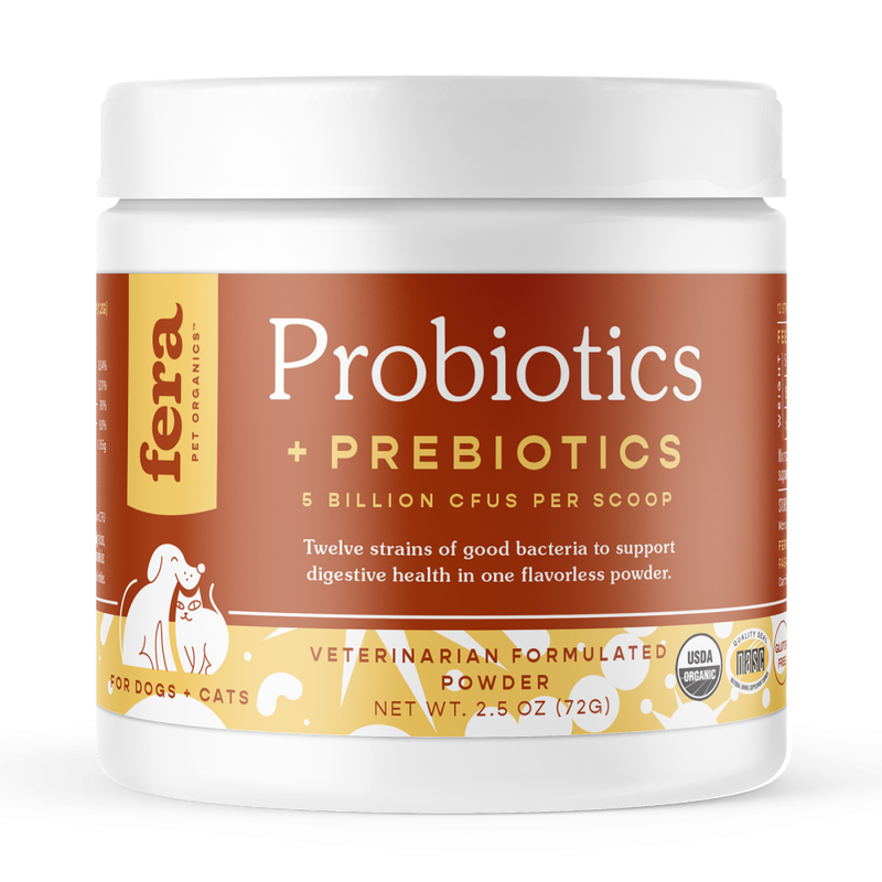 Fera Pet Organics Dogs & Cats Probiotics + Prebiotics 2.5oz