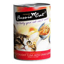 Fussie Cat Wild Caught Tuna with Crab Surimi 400g