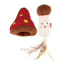 GiGwi Cat Toy Catch & Scratch 2-in-1 Mushroom with Stem