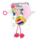 GiGwi Cat Toy Finger Teaser with Catnip & Bell Flamingo