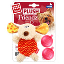 GiGwi Dog Toy Plush Friendz Refillable Squeaker