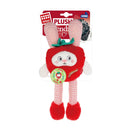 GiGwi Dog Toy Plush Friendz Strawberry Rabbit Squeaker