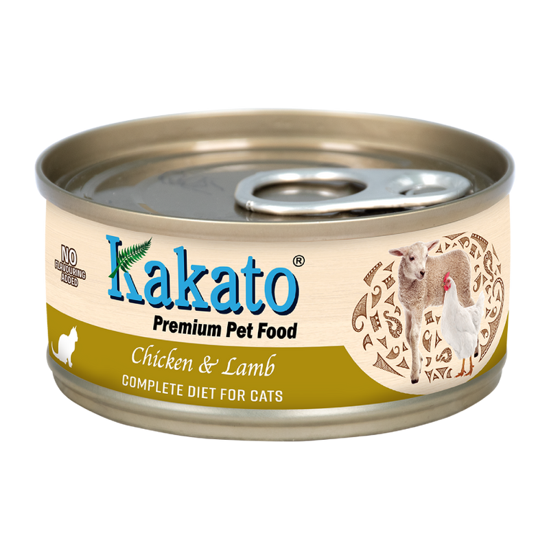 Kakato Premium Cat Food Complete Diet - Chicken & Lamb 70g