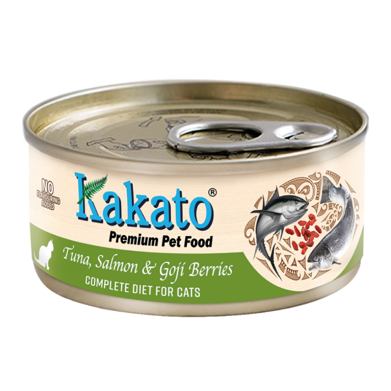 Kakato Premium Cat Food Complete Diet - Tuna, Salmon & Goji Berries 70g
