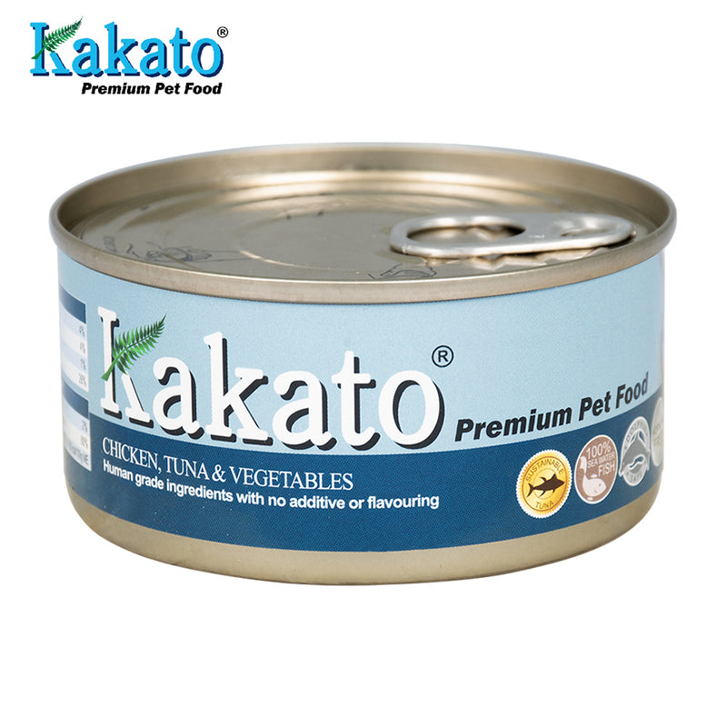 Kakato Premium Cat & Dog Food - Chicken, Tuna & Vegetables 170g