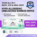 Pets Truly Hypo-Allergenic Unbleached Bamboo Wipes 80sheets