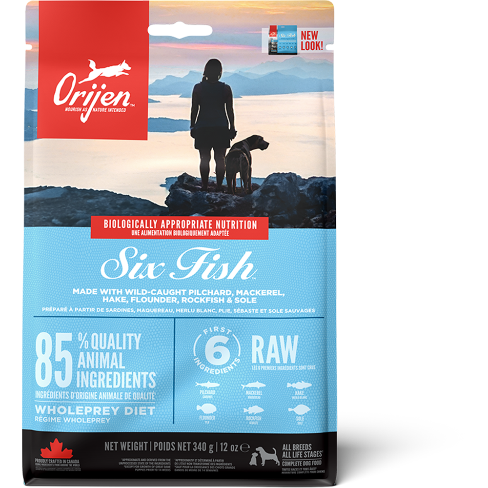 Orijen Whole Prey Diet Dog 6 Fish Formula 340g