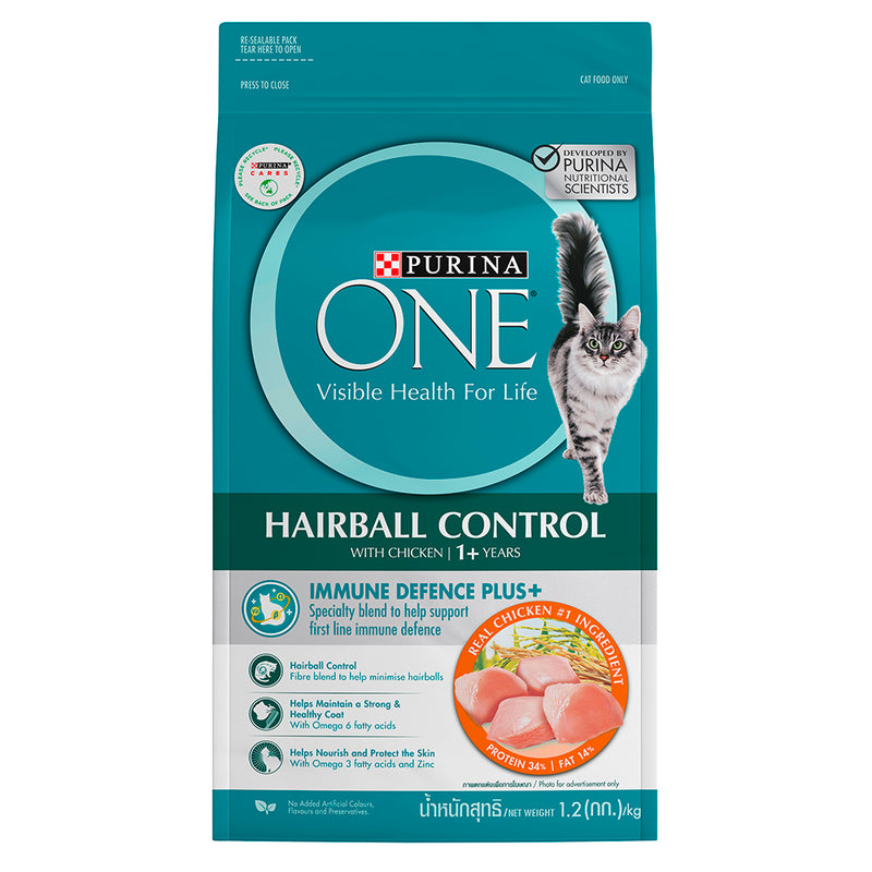 Purina One Cat Hairball Control Chicken 1.2kg
