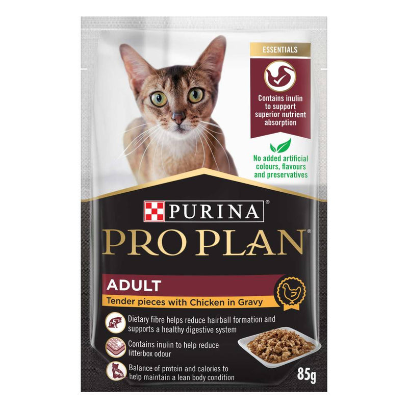 Purina Pro Plan Feline - Adult Chicken in Gravy Wet Pouch 85g