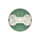 Puzzle Feeder Broken Wave Enrichment Slow Feeder Bowl for Dog Green M/L