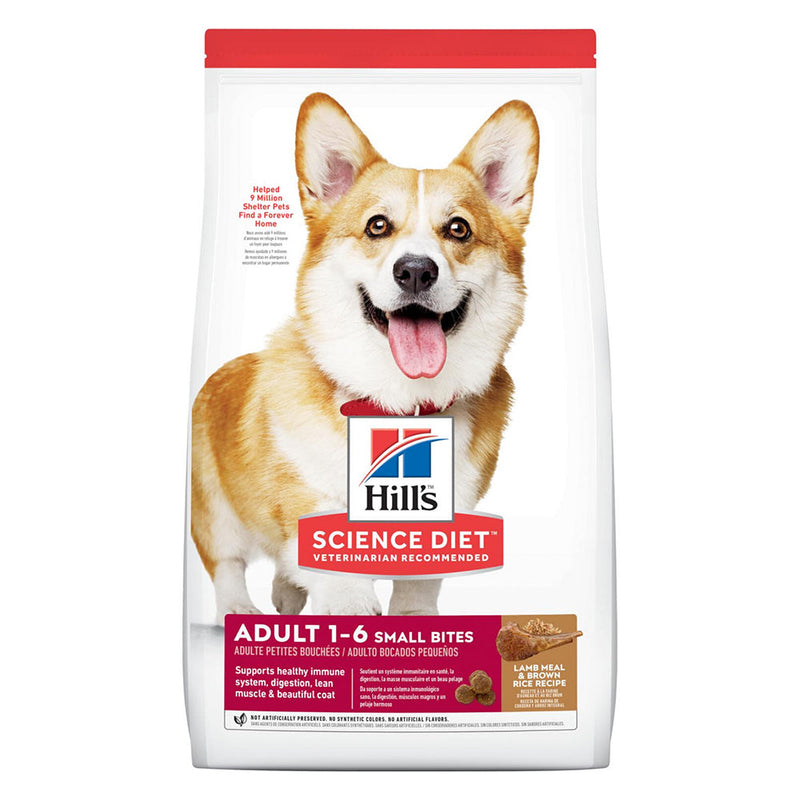 *DONATION TO ANIMAL LOVERS LEAGUE* Hill's Science Diet Canine Adult Lamb & Rice Small Bites 12kg