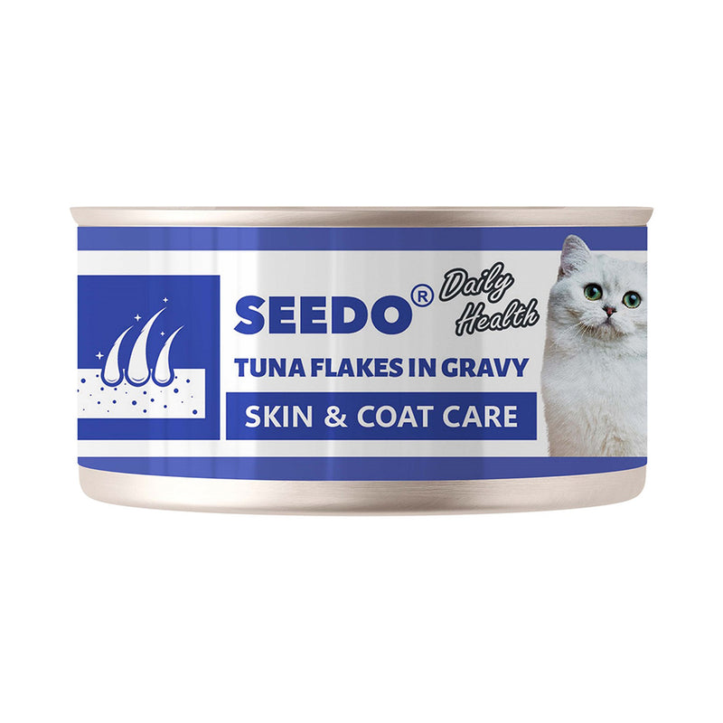Seedo Cat Daily Health Skin & Coat Care Tuna Flakes in Gravy 70g