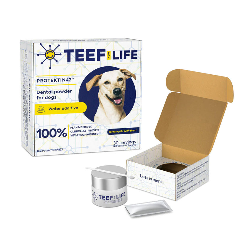 TEEF For Life Dog Protektin42 Dental Powder Water Additive 30 Servings