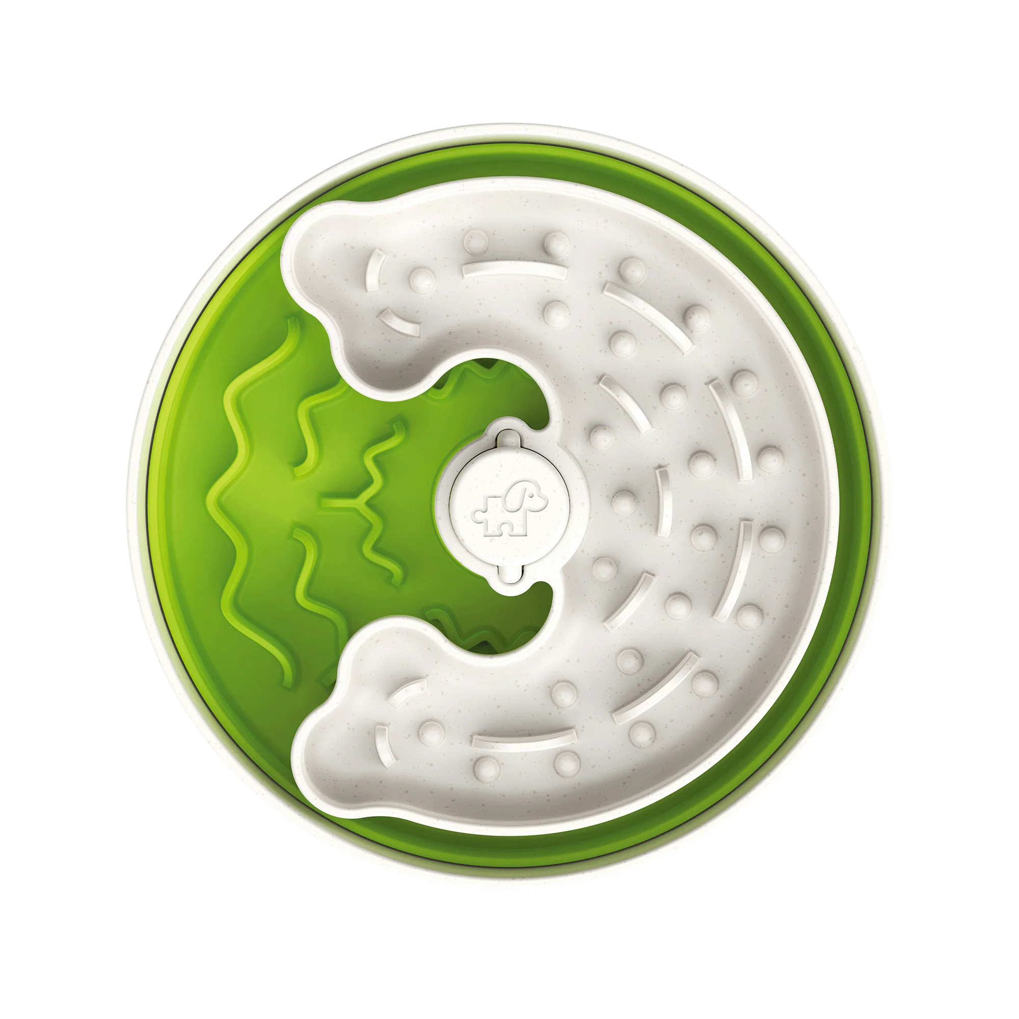 The Sourcesage Club Dog Slow Feeder Puzzle Bowl Lite Green