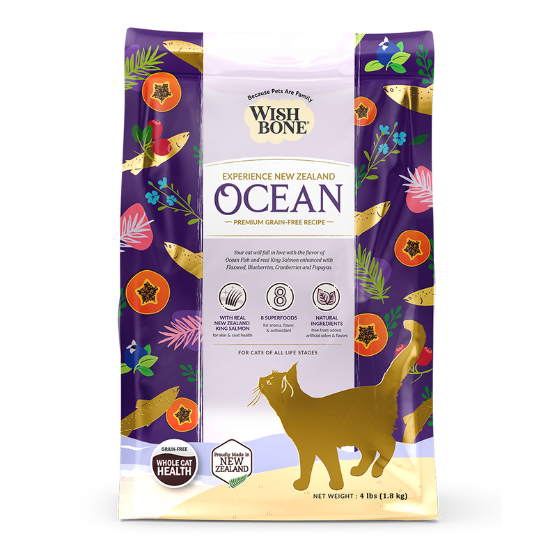 Wishbone Cat Ocean King Salmon Grain Free 4lb