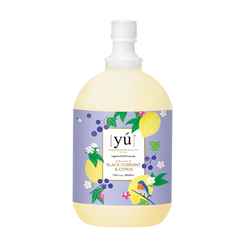 Yu Oriental Natural Herbs Shower Gel Blackcurrant & Citrus for Cats & Dogs 4000ml
