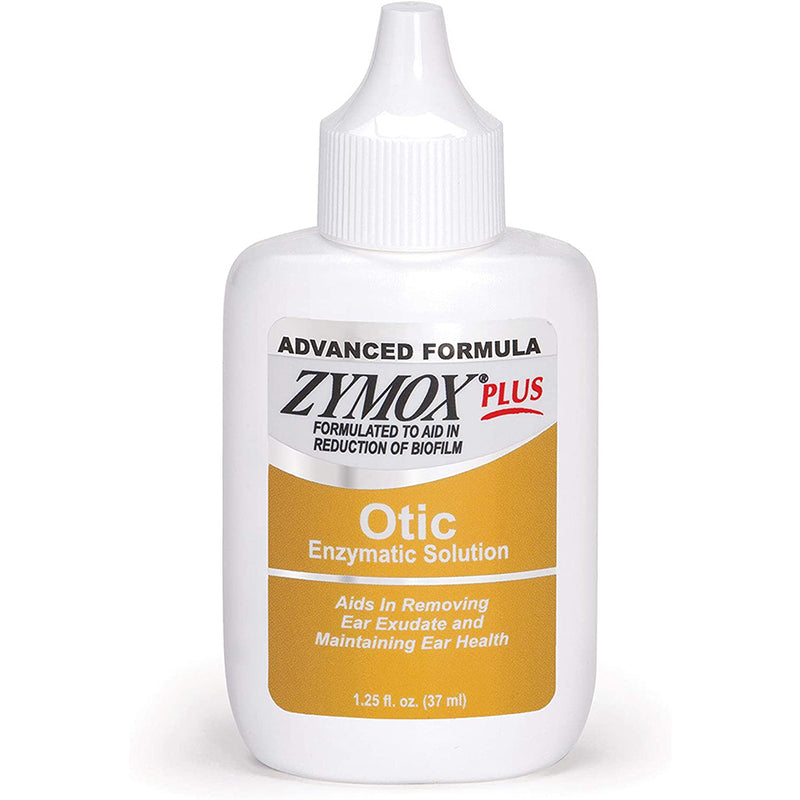 Zymox Plus Ear Care Otic Enzymatic Solution Hydrocortisone Free 1.25oz