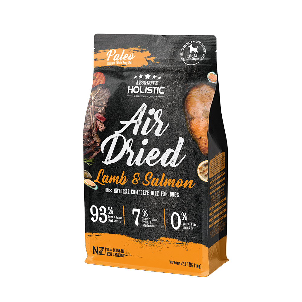 Absolute Holistic Dog AirDried Lamb & Salmon 1kg