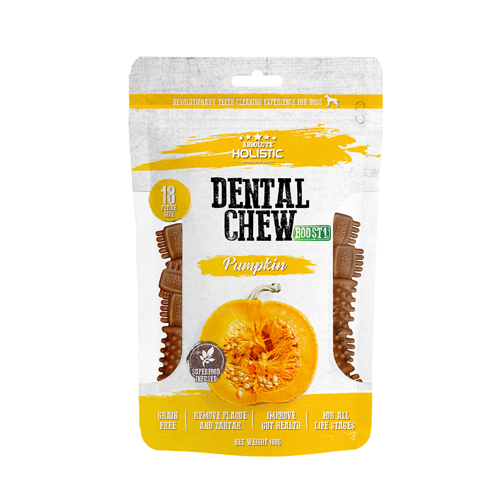 Absolute Holistic Dog Boost Dental Chew Pumpkin 160g