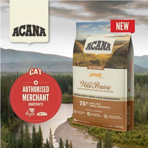 Acana Wild Prairie Cat & Kitten Trockenfutter – Probepackung 340 G, Mit Frischem Vollfleisch Für Katzen