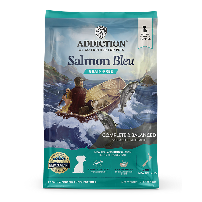Addiction Dog Puppy Salmon Bleu Formula 4lb