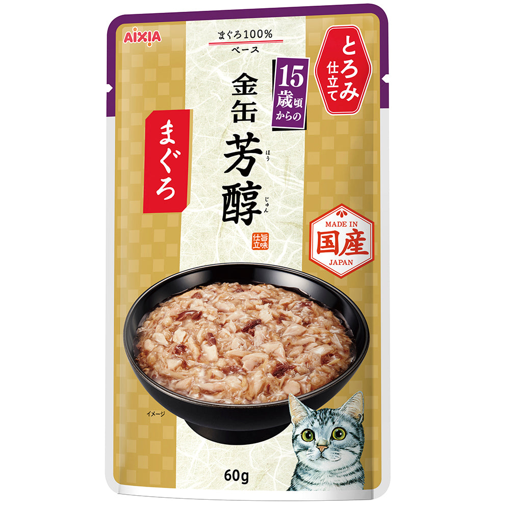 Aixia Cat KinCan Rich Pouch >15yrs old Tuna in Rich Sauce 60g (GHP12)