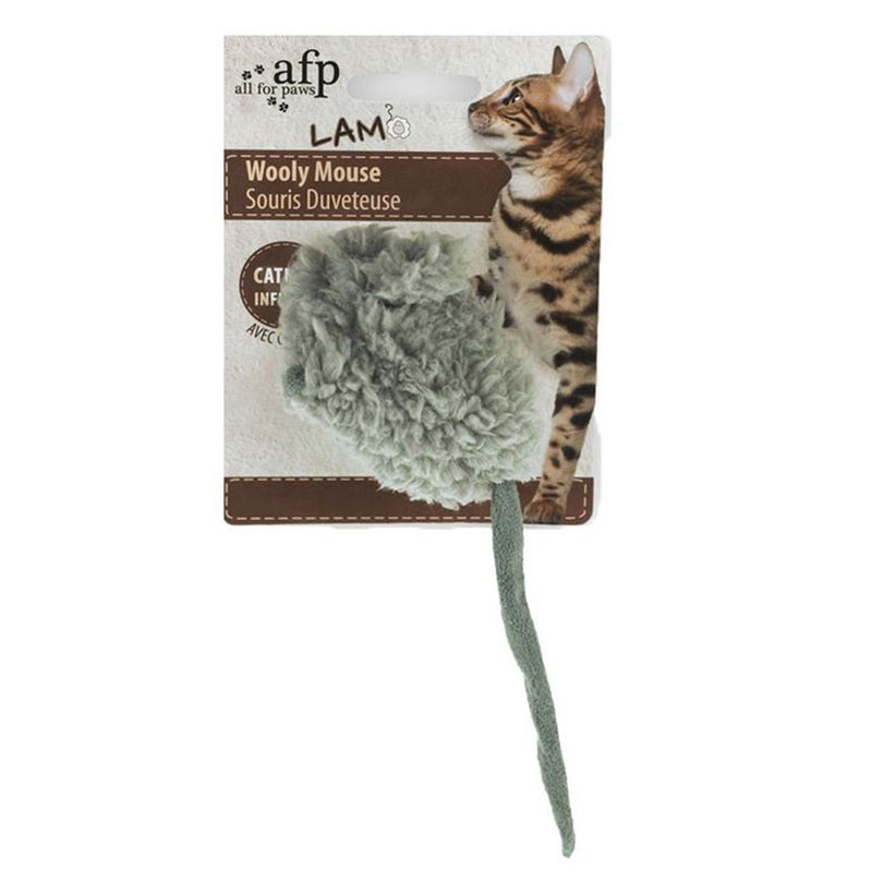 All For Paws Cat Lamb Wooly Mouse Grey