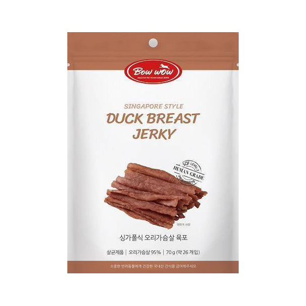 Bow Wow Dog Treat Singapore Style Duck Breast Jerky 70g (BW2050)