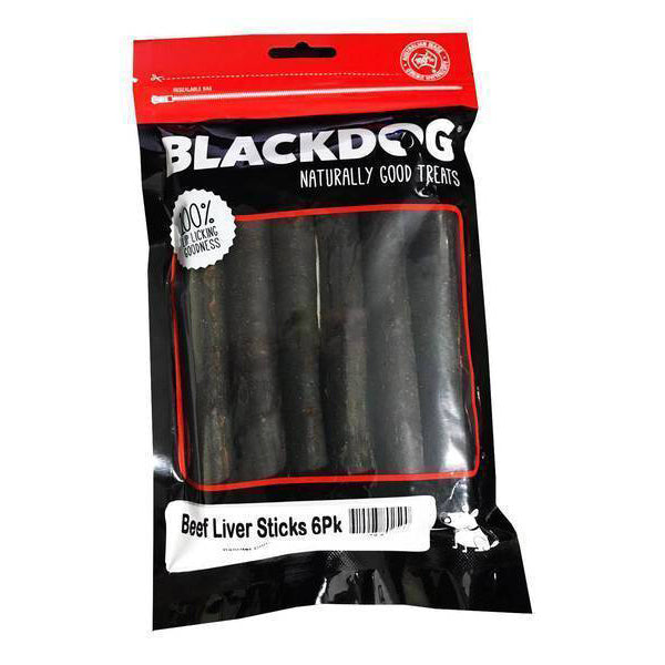 BlackDog Beef Liver Sticks 6pcs