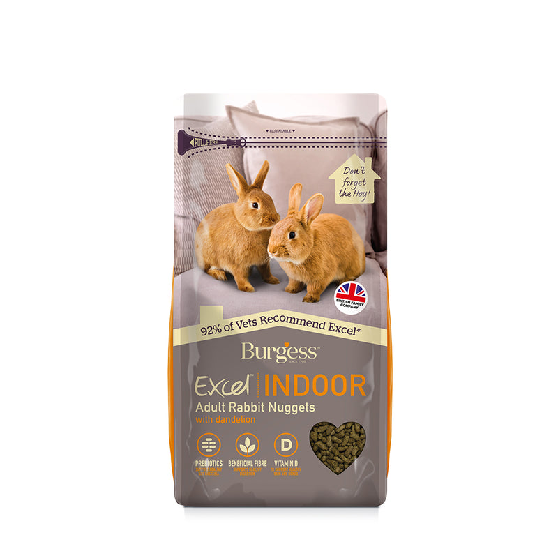 Burgess Excel Indoor Rabbit Adult Nuggets 1.5kg