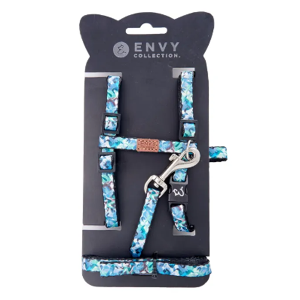 Envy Cat Harness Set Jungle Mosaic