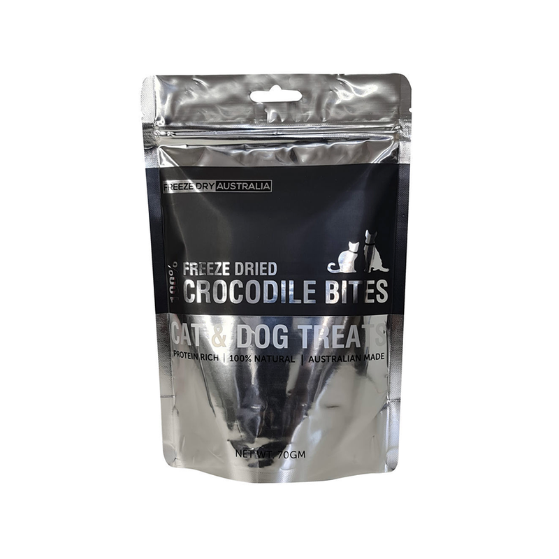 Freeze Dry Australia Cat & Dog 100% Crocodile Bites 70g