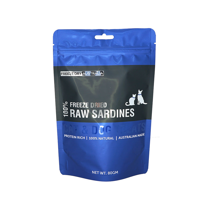 Freeze Dry Australia Cat & Dog 100% Raw Sardines 80g