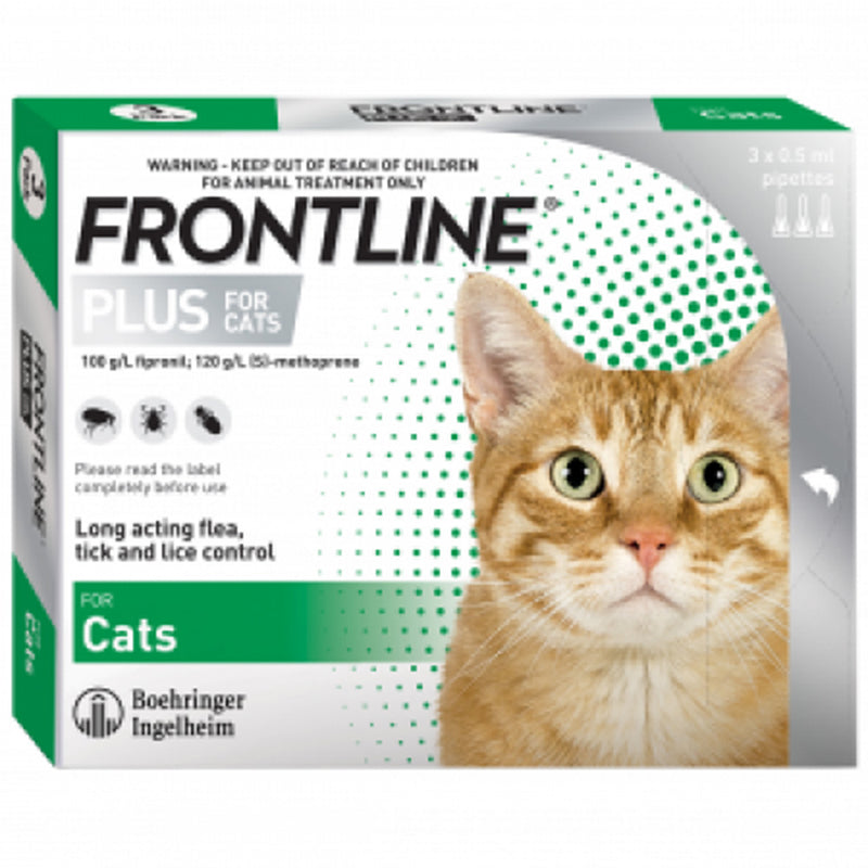 Frontline Plus Spot-On for Cats (8 weeks or older) 3pcs