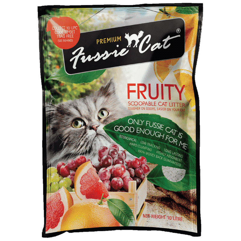 Fussie Cat Bentonite Litter Fruity 10L