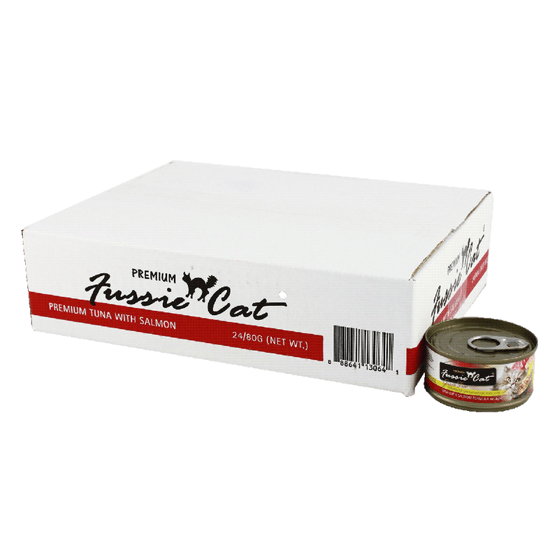 Fussie Cat Black Label Tuna with Salmon in Aspic 80g
