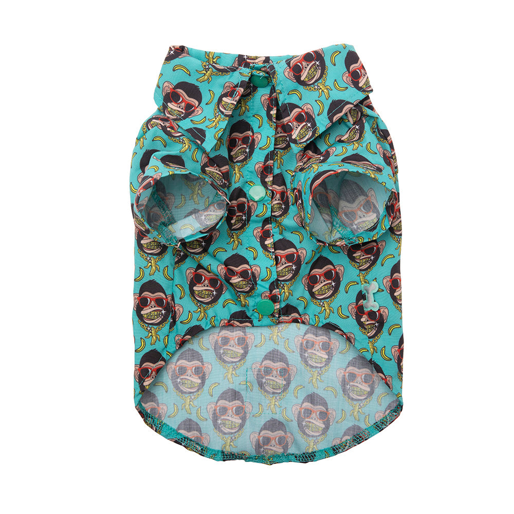 Fuzzyard Dog Button Up Shirt GorIllz Size 1