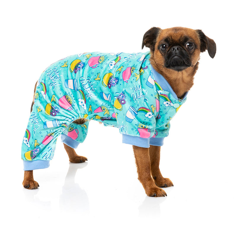 Fuzzyard Pet Pyjama - Wakey Wakey Size 4