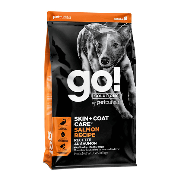 Petcurean Go! Dog Food Skin & Coat Care - Grain Free Salmon Recipe 3.5lb