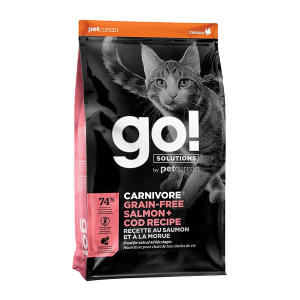 Petcurean Go! Cat Food Carnivore - Salmon & Cod Recipe 3lb