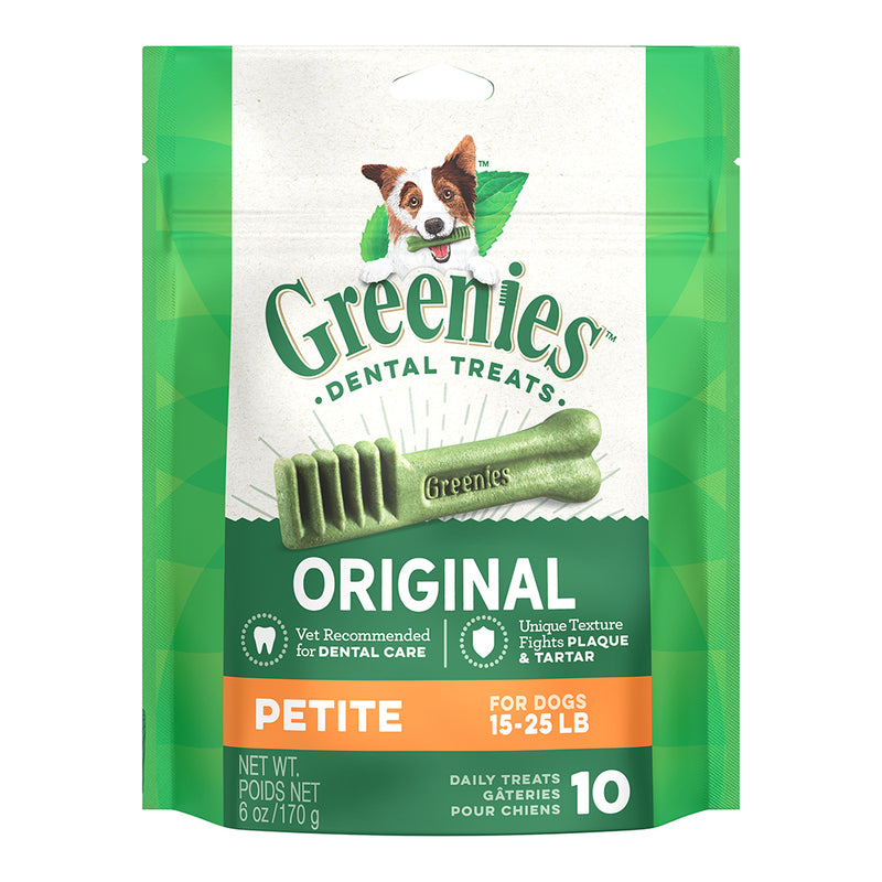 Greenies Dog Dental Chews Petite 6oz - 10pcs