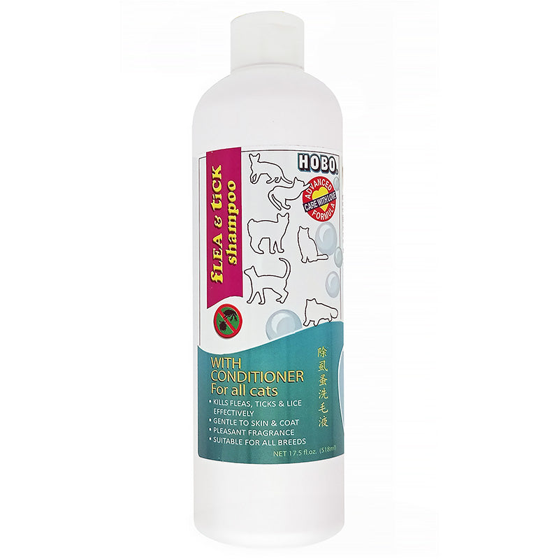 Hobo Flea & Tick Shampoo For Cats & Kittens 17.5oz