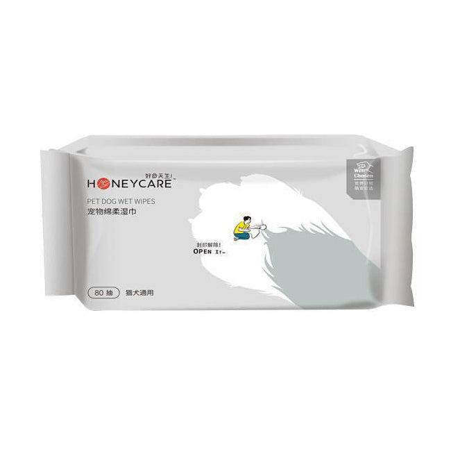 Honeycare Pet Wipes - 80sheets