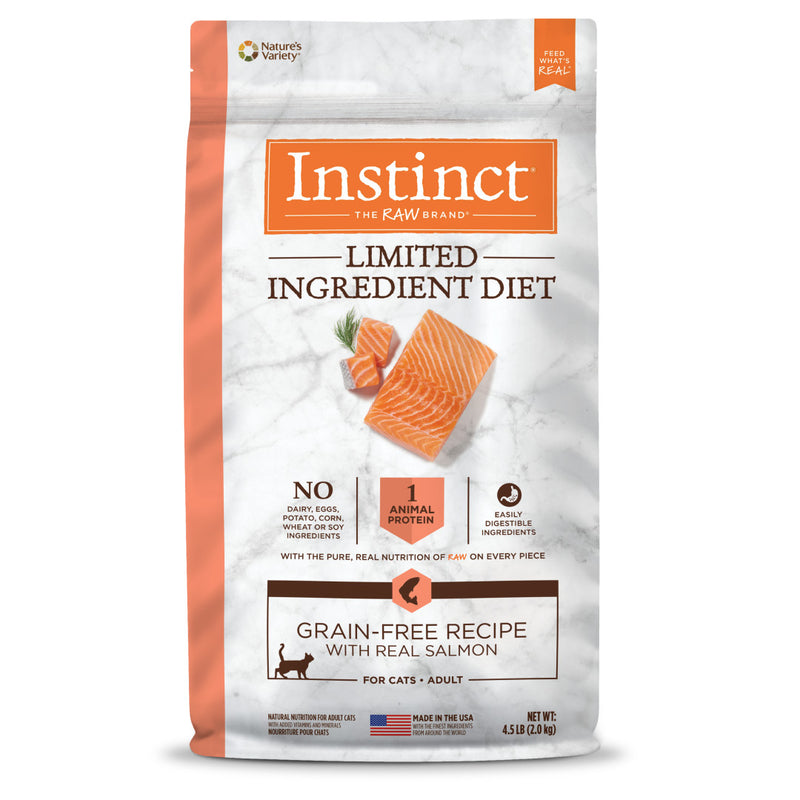 Instinct The Raw Brand Cat Limited Ingredient Diet Grain-Free Recipe with Real Salmon 4.5lb